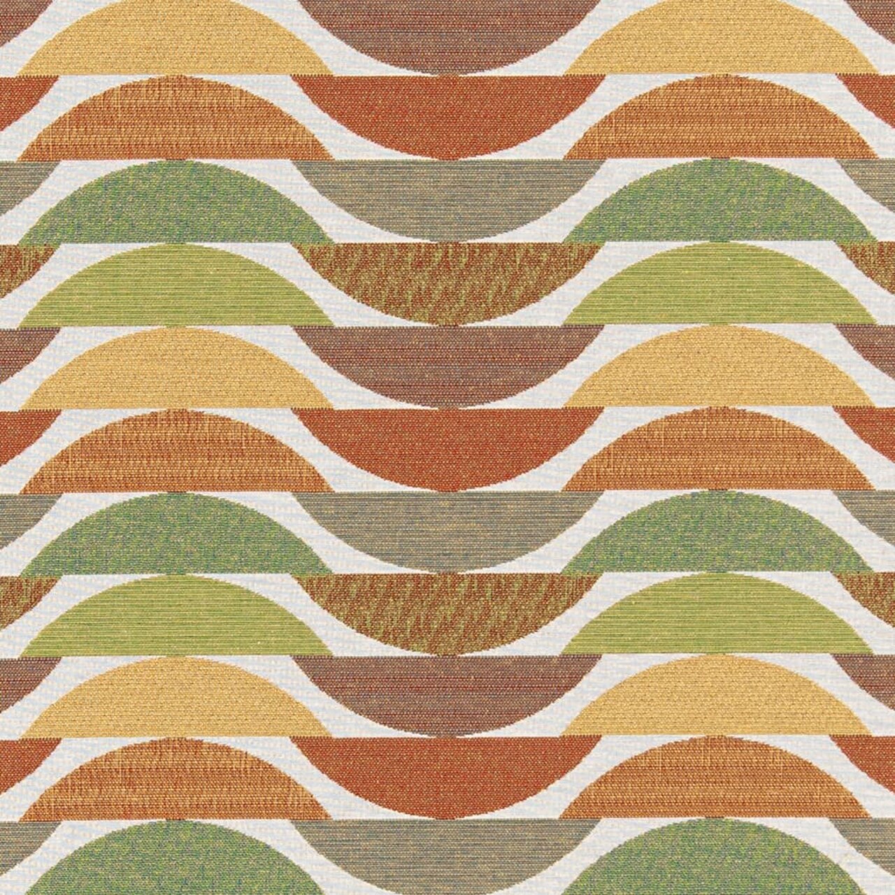Citrus - Green,Orange & Rust Abstract & Geometric Upholstery Fabric 54 Inches"